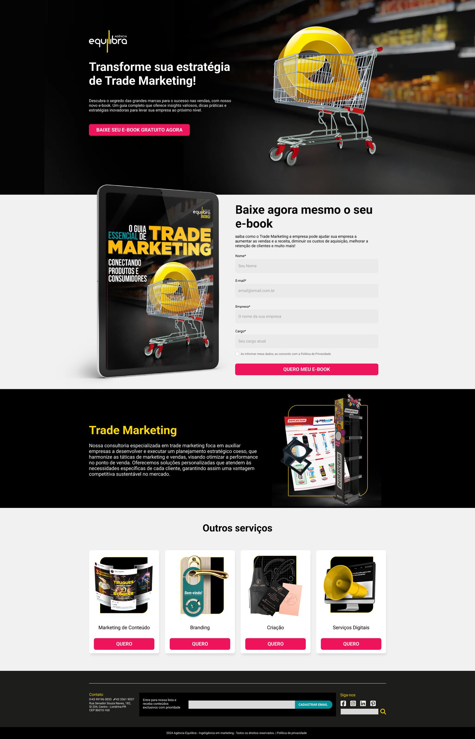 Landing Page Agência Equilibra